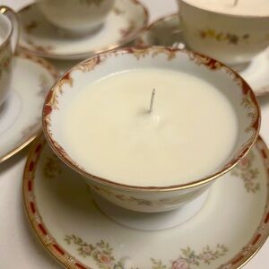 Floral Teacup Candle
